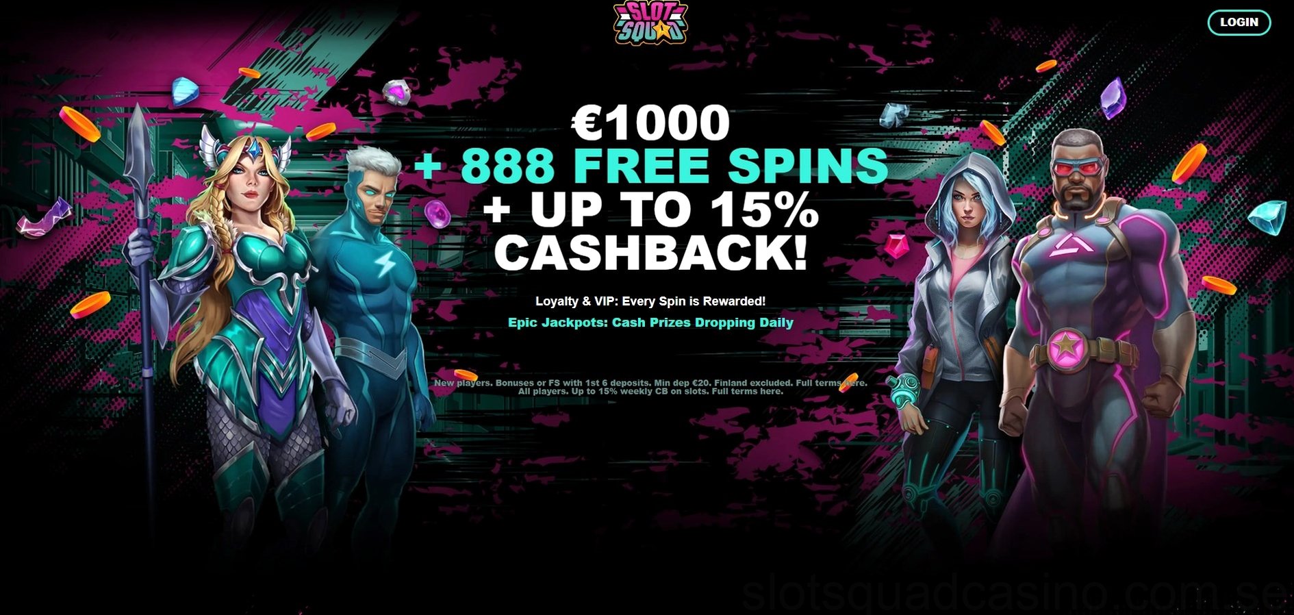 SlotSquad Casino spel